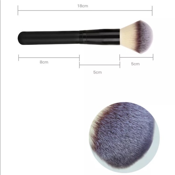 New 2pc Black Cosmetics Makeup Brush - Picture 5 of 6